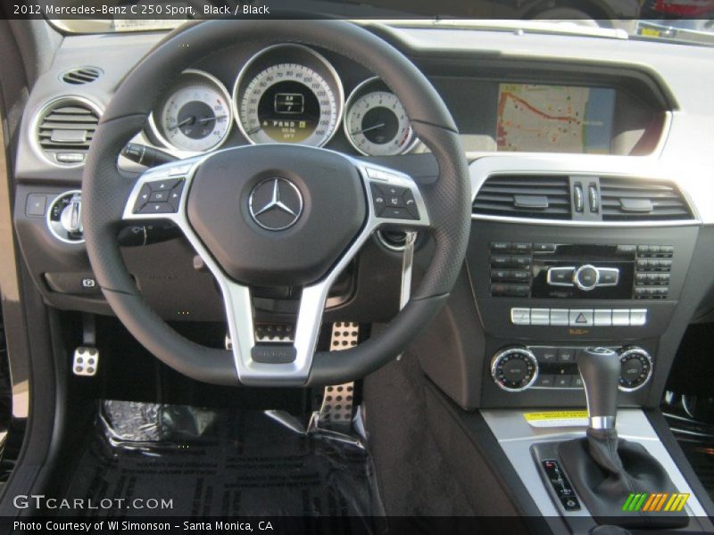 Black / Black 2012 Mercedes-Benz C 250 Sport