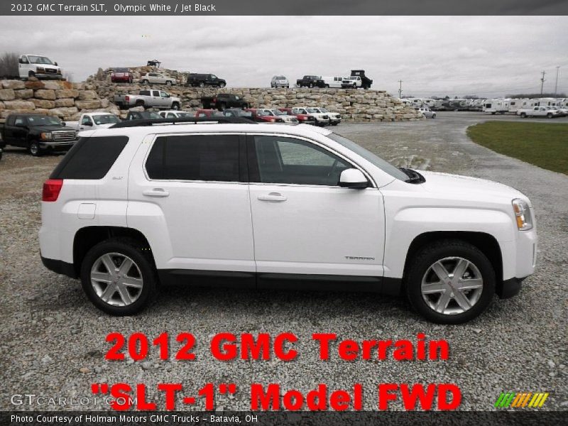 Olympic White / Jet Black 2012 GMC Terrain SLT