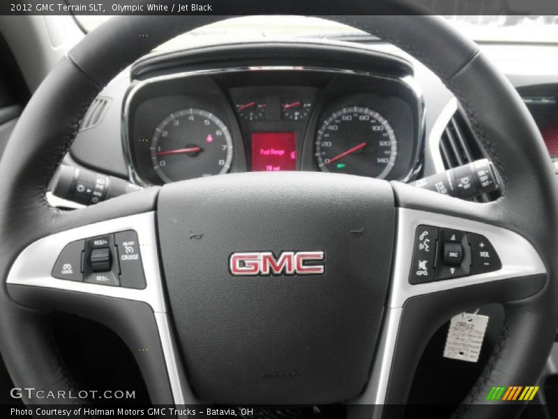 Olympic White / Jet Black 2012 GMC Terrain SLT