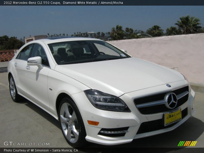 Diamond White Metallic / Almond/Mocha 2012 Mercedes-Benz CLS 550 Coupe