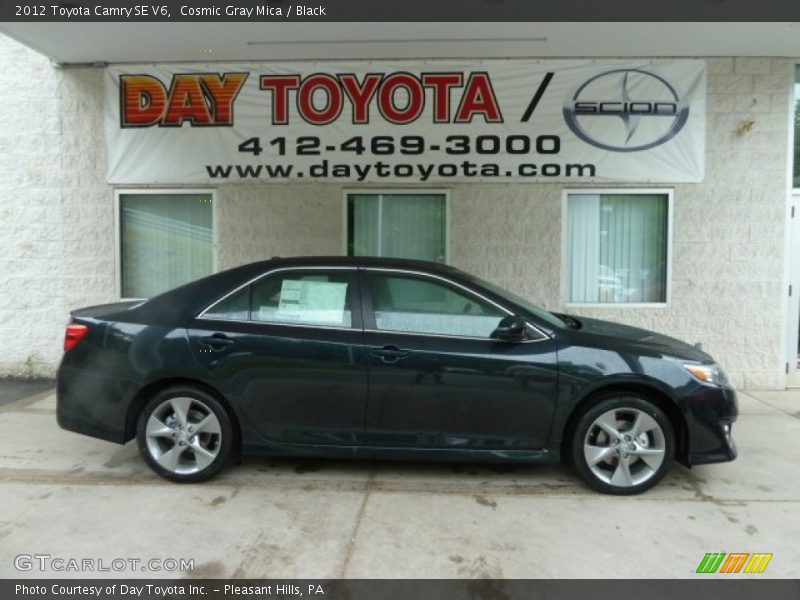 Cosmic Gray Mica / Black 2012 Toyota Camry SE V6