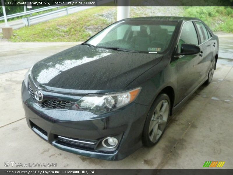 Cosmic Gray Mica / Black 2012 Toyota Camry SE V6