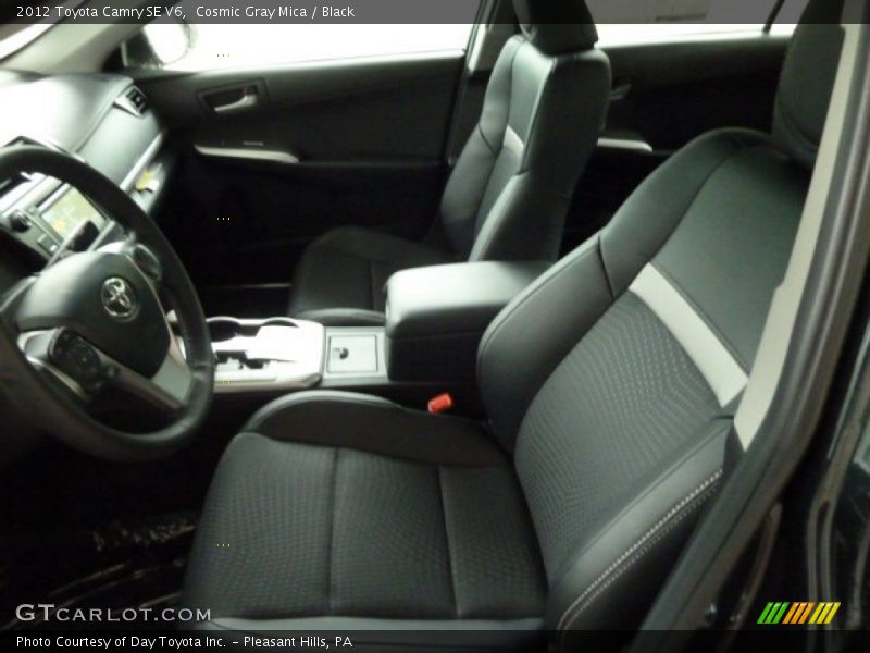 Cosmic Gray Mica / Black 2012 Toyota Camry SE V6