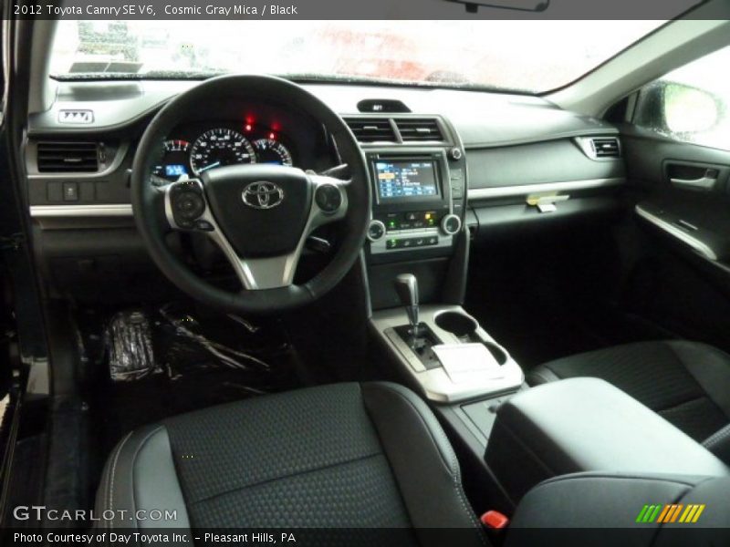 Cosmic Gray Mica / Black 2012 Toyota Camry SE V6