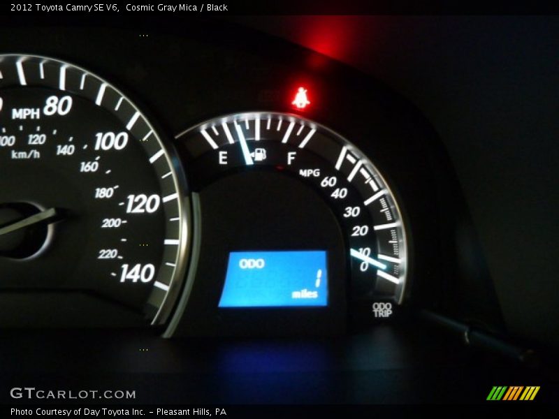 Cosmic Gray Mica / Black 2012 Toyota Camry SE V6