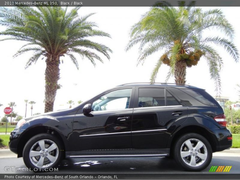Black / Black 2010 Mercedes-Benz ML 350