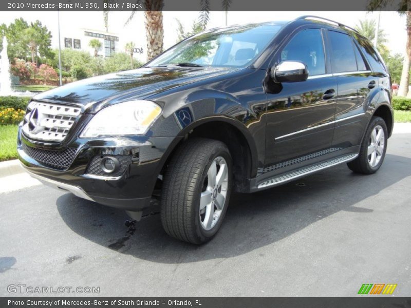 Black / Black 2010 Mercedes-Benz ML 350