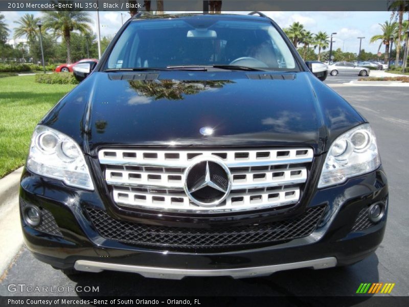 Black / Black 2010 Mercedes-Benz ML 350