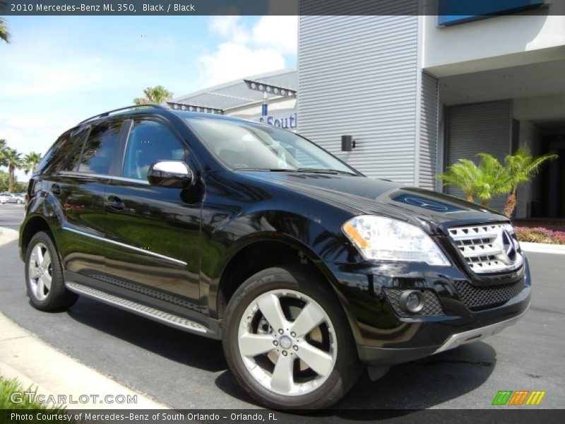 Black / Black 2010 Mercedes-Benz ML 350