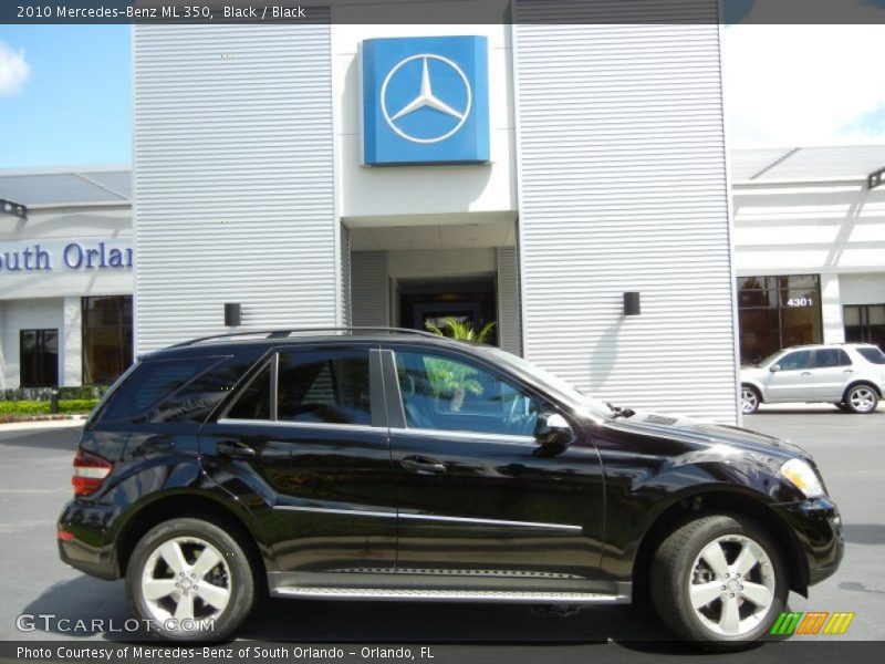 Black / Black 2010 Mercedes-Benz ML 350