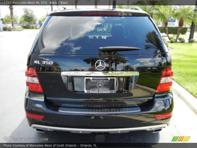 Black / Black 2010 Mercedes-Benz ML 350