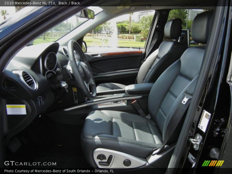 Black / Black 2010 Mercedes-Benz ML 350