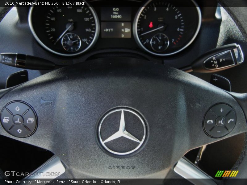 Black / Black 2010 Mercedes-Benz ML 350