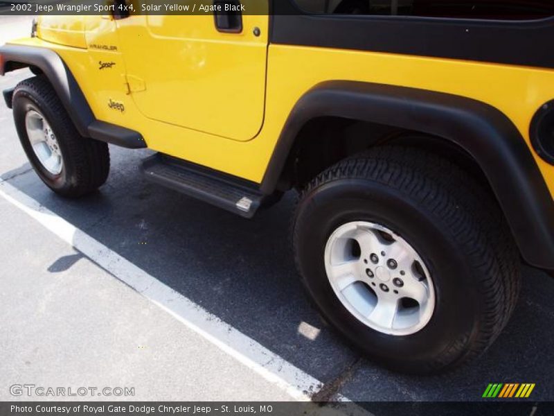 Solar Yellow / Agate Black 2002 Jeep Wrangler Sport 4x4