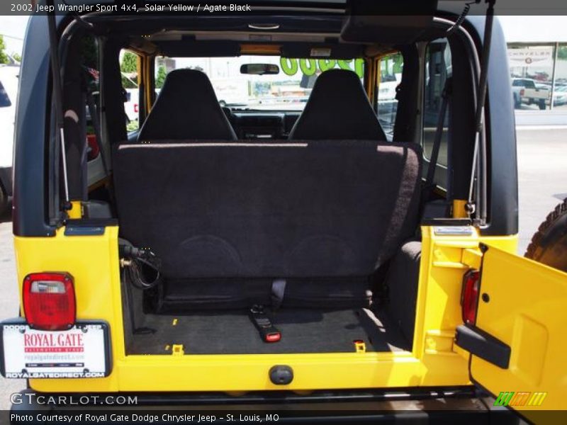 Solar Yellow / Agate Black 2002 Jeep Wrangler Sport 4x4