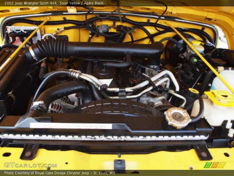 Solar Yellow / Agate Black 2002 Jeep Wrangler Sport 4x4
