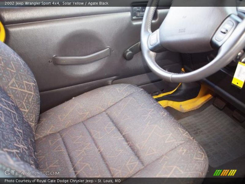 Solar Yellow / Agate Black 2002 Jeep Wrangler Sport 4x4