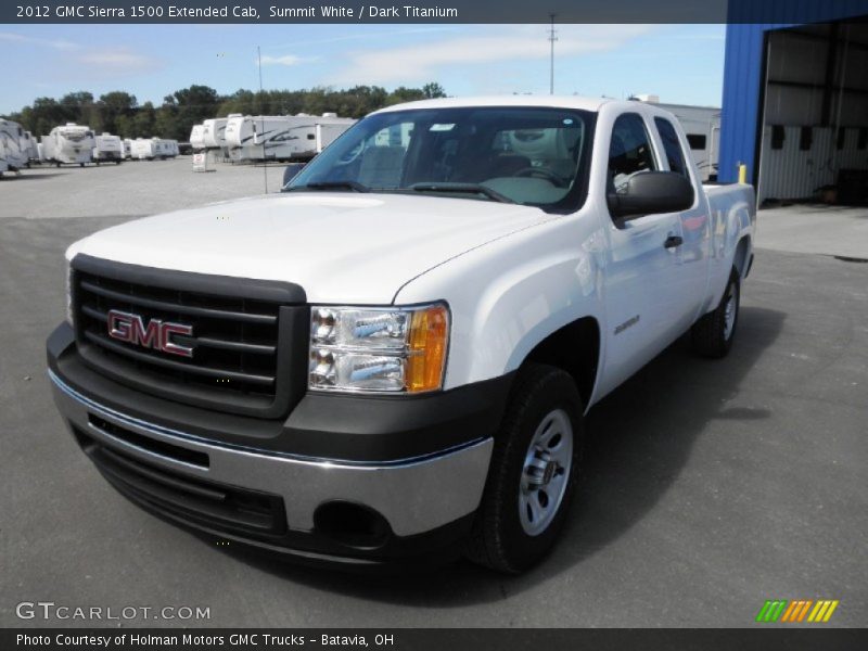 Summit White / Dark Titanium 2012 GMC Sierra 1500 Extended Cab