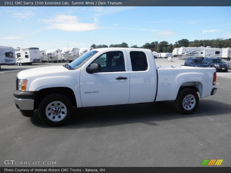 Summit White / Dark Titanium 2012 GMC Sierra 1500 Extended Cab