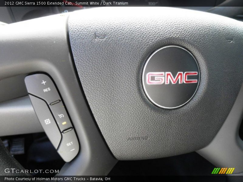 Summit White / Dark Titanium 2012 GMC Sierra 1500 Extended Cab