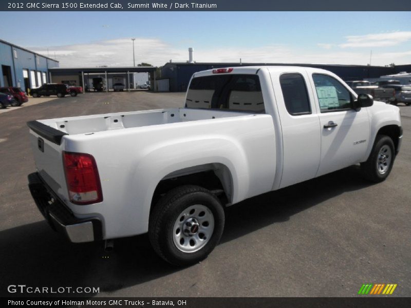 Summit White / Dark Titanium 2012 GMC Sierra 1500 Extended Cab
