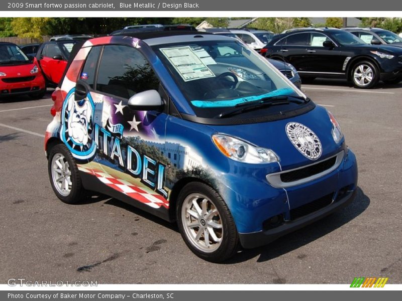 Blue Metallic / Design Black 2009 Smart fortwo passion cabriolet