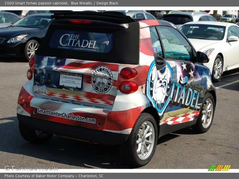 Blue Metallic / Design Black 2009 Smart fortwo passion cabriolet