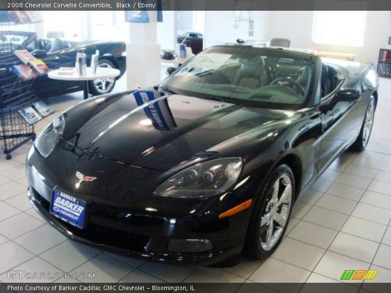 Black / Ebony 2008 Chevrolet Corvette Convertible