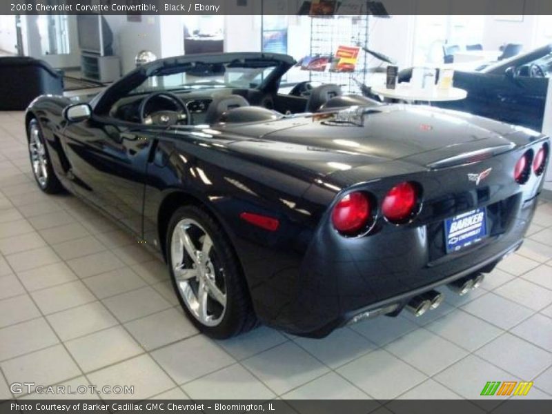 Black / Ebony 2008 Chevrolet Corvette Convertible