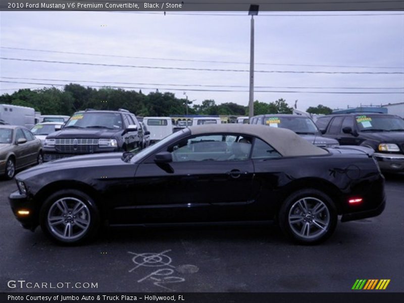 Black / Stone 2010 Ford Mustang V6 Premium Convertible