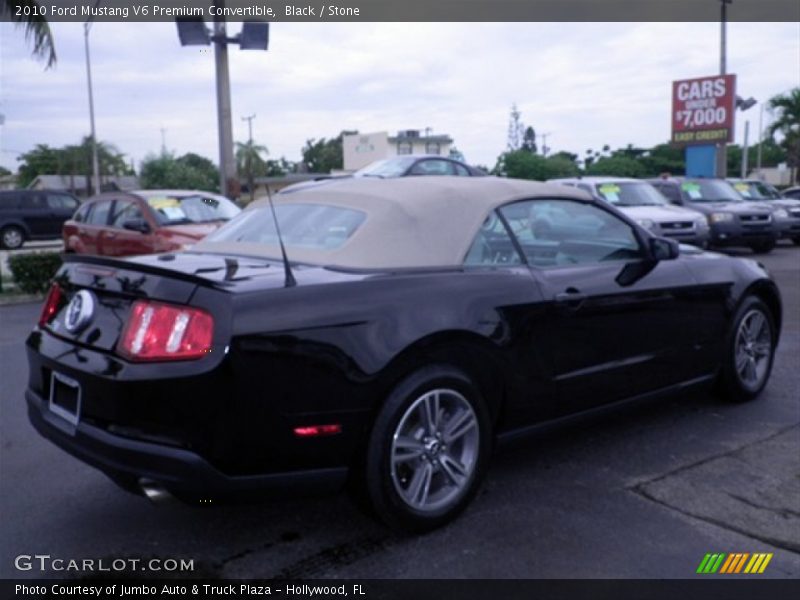 Black / Stone 2010 Ford Mustang V6 Premium Convertible