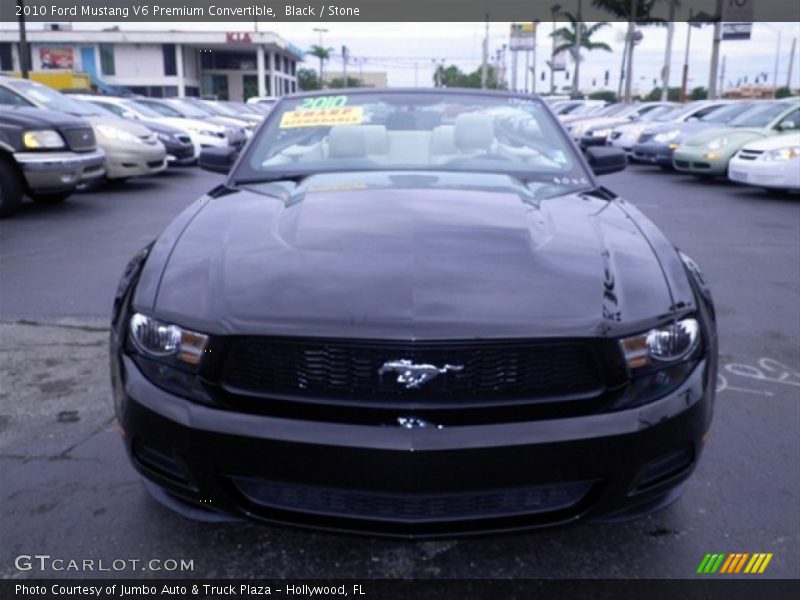 Black / Stone 2010 Ford Mustang V6 Premium Convertible
