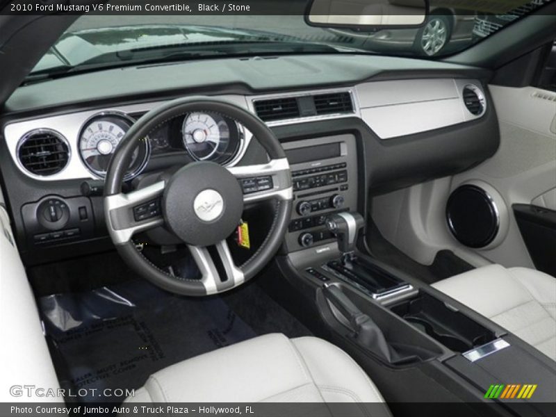 Black / Stone 2010 Ford Mustang V6 Premium Convertible