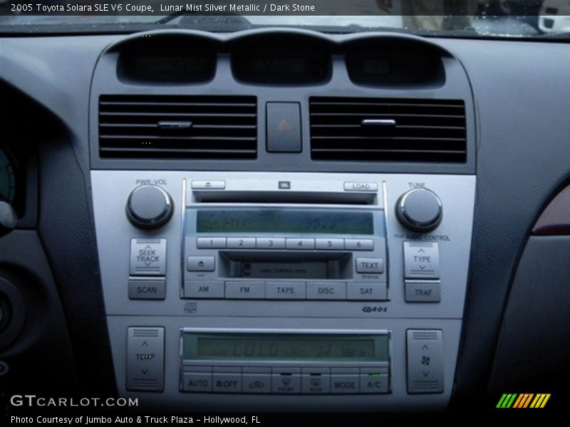 Controls of 2005 Solara SLE V6 Coupe