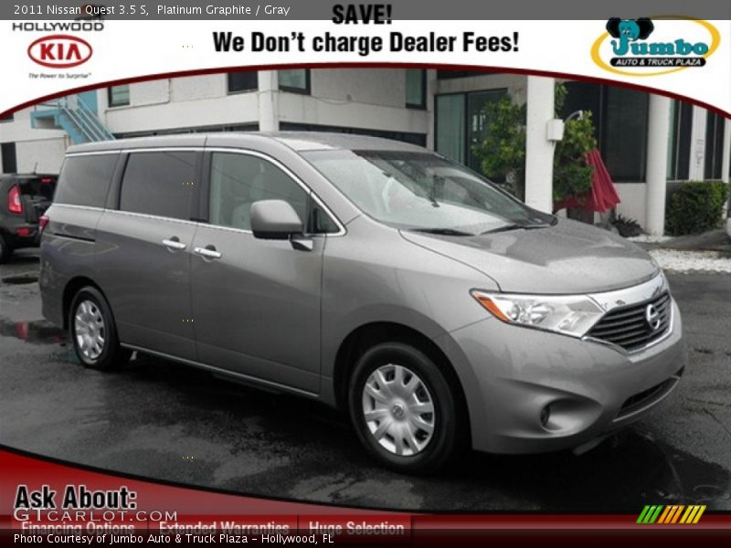 Platinum Graphite / Gray 2011 Nissan Quest 3.5 S
