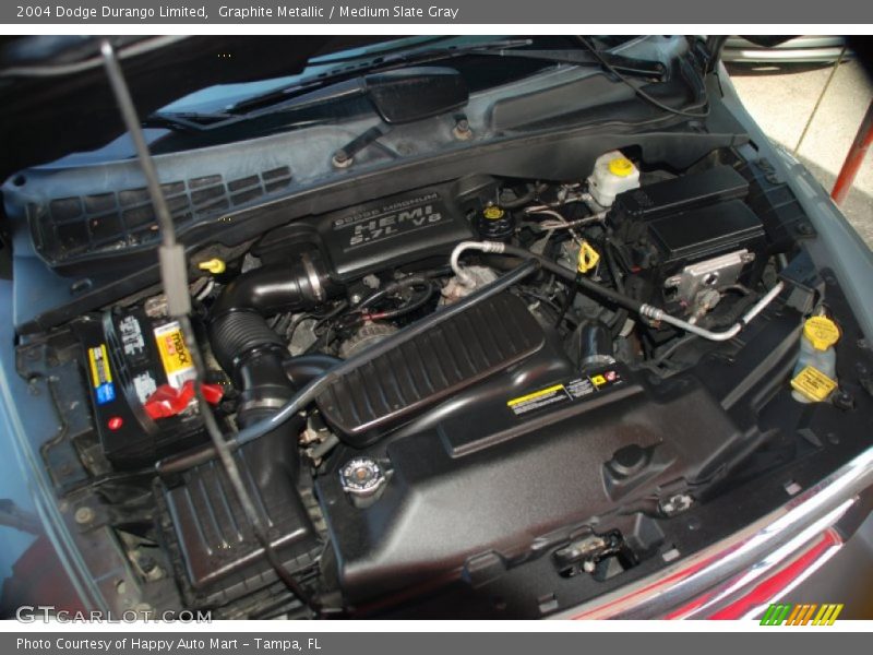 Graphite Metallic / Medium Slate Gray 2004 Dodge Durango Limited