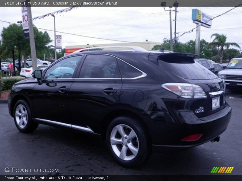 Obsidian Black / Black/Brown Walnut 2010 Lexus RX 350 AWD