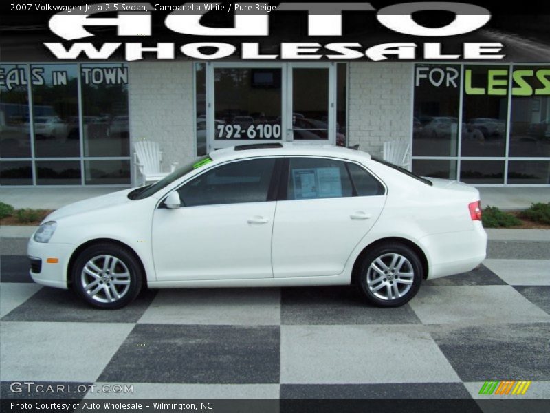Campanella White / Pure Beige 2007 Volkswagen Jetta 2.5 Sedan