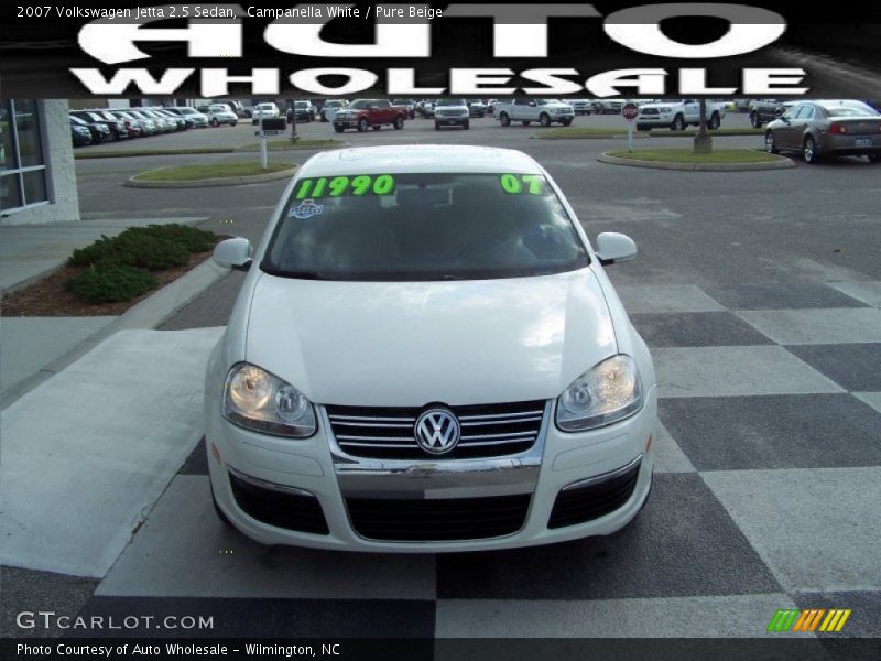 Campanella White / Pure Beige 2007 Volkswagen Jetta 2.5 Sedan