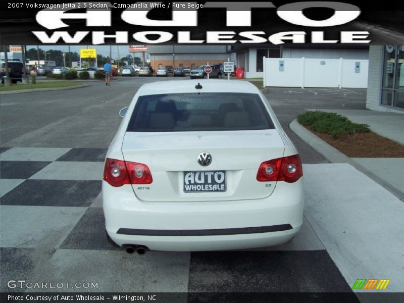 Campanella White / Pure Beige 2007 Volkswagen Jetta 2.5 Sedan