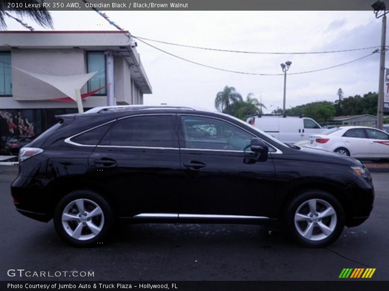 Obsidian Black / Black/Brown Walnut 2010 Lexus RX 350 AWD