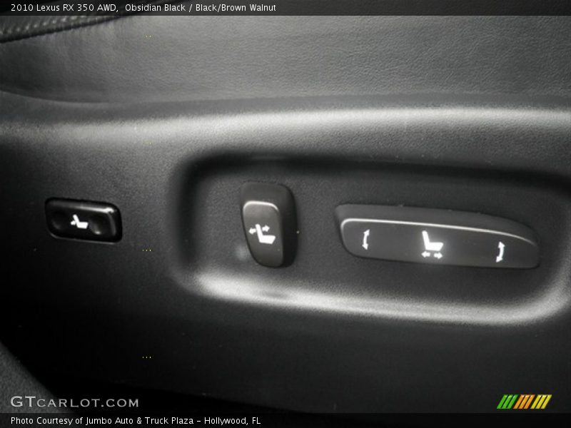 Obsidian Black / Black/Brown Walnut 2010 Lexus RX 350 AWD