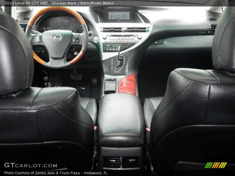 Obsidian Black / Black/Brown Walnut 2010 Lexus RX 350 AWD