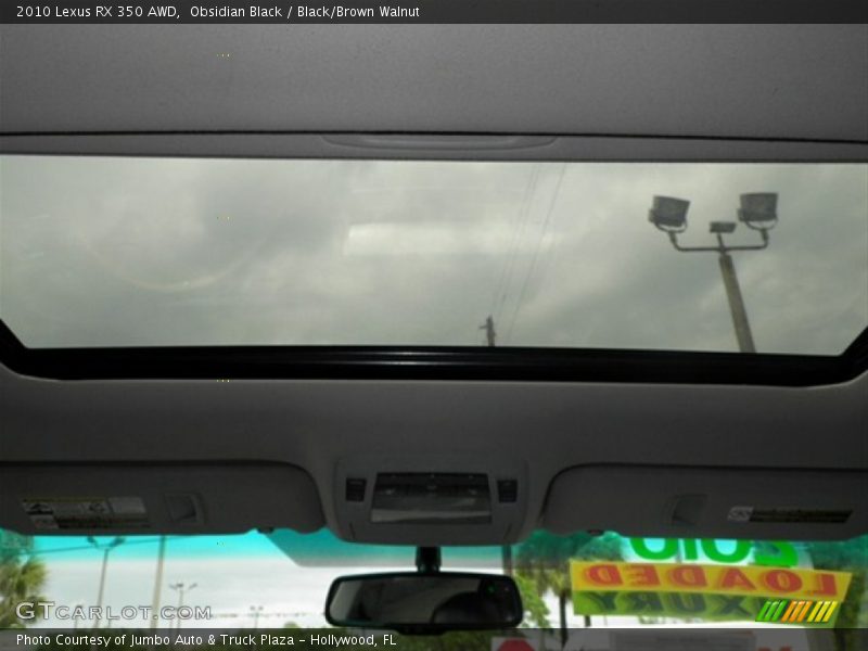 Obsidian Black / Black/Brown Walnut 2010 Lexus RX 350 AWD