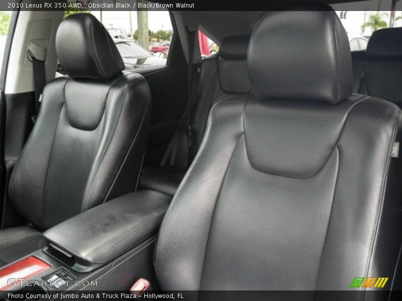 Obsidian Black / Black/Brown Walnut 2010 Lexus RX 350 AWD