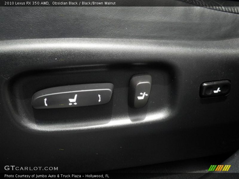 Obsidian Black / Black/Brown Walnut 2010 Lexus RX 350 AWD