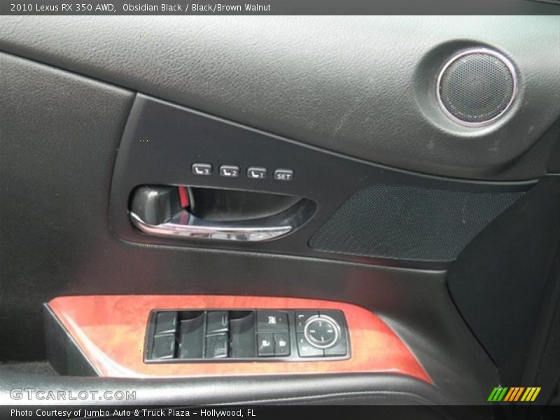 Obsidian Black / Black/Brown Walnut 2010 Lexus RX 350 AWD