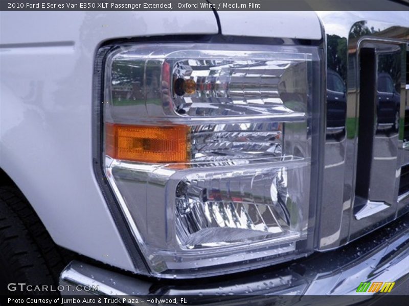 Oxford White / Medium Flint 2010 Ford E Series Van E350 XLT Passenger Extended
