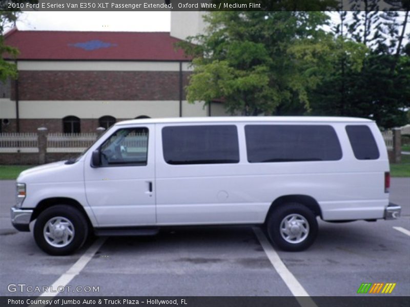 Oxford White / Medium Flint 2010 Ford E Series Van E350 XLT Passenger Extended