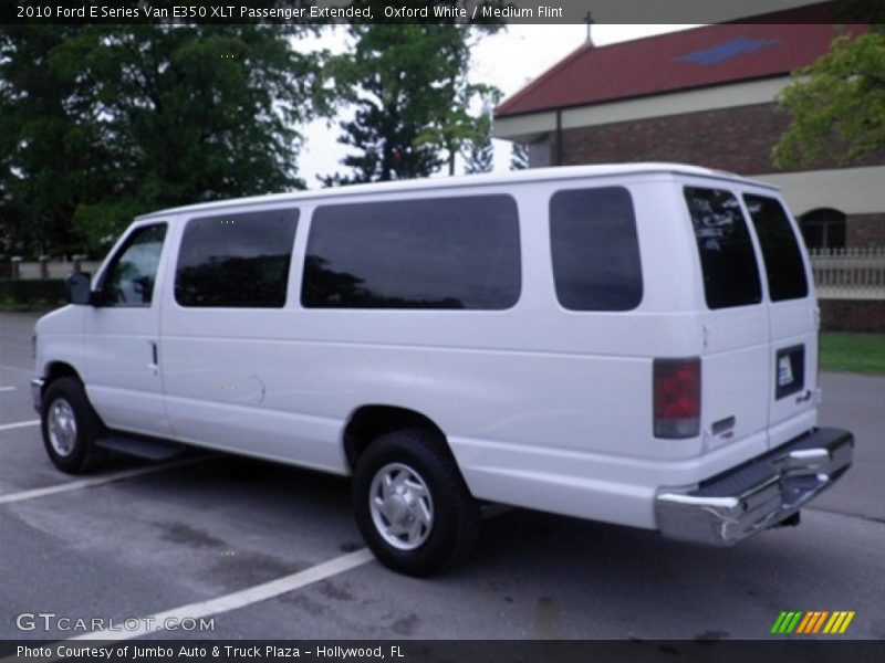 Oxford White / Medium Flint 2010 Ford E Series Van E350 XLT Passenger Extended